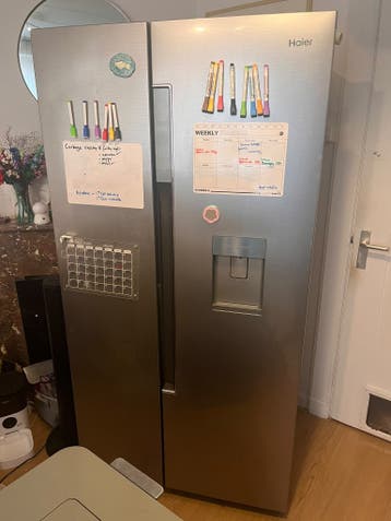 Haier tweedeurs koelkast | Groot vriesvak | waterdispenser