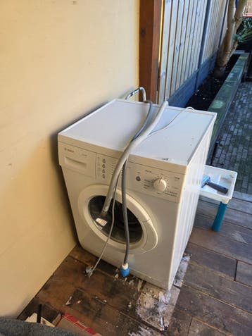 kapotte wasmachine