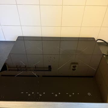 Etna inductie kookplaat 3 pit met breuk in glas