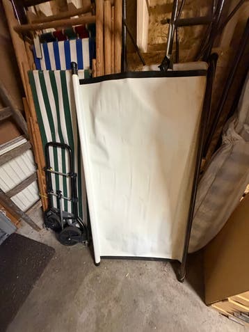 GRATIS retro tafel voor film en dia projecter plus scherm