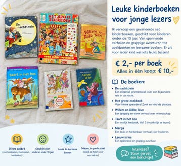 diverse kinderboeken gratis ophalen
