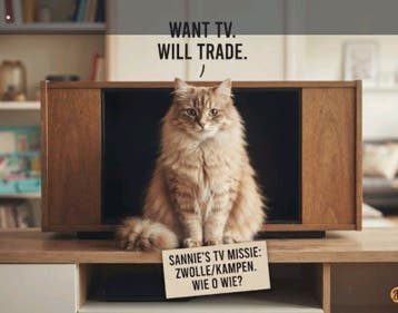 Gezocht: Gratis TV — Ruilen tegen Kleding (Dames/Heren/Kind)