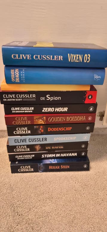 Clive Cussler Boeken Collectie - 10 Spanningvolle Titels