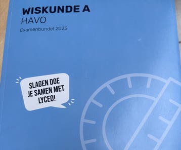 Examenbundel 2025 wiskunde A HAVO