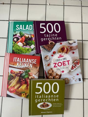 Kookboeken: Italiaans, Salade, Tajine, Zoet - Diverse Keuken