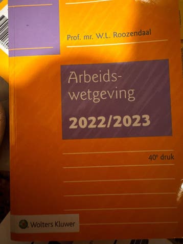 Arbeidswetgeving 2022/2023