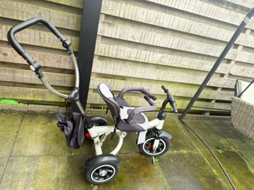 Kinder driewieler met duwstang - gebruikt-gratis