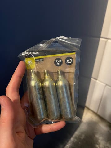 Co2 patronen voor de fiets