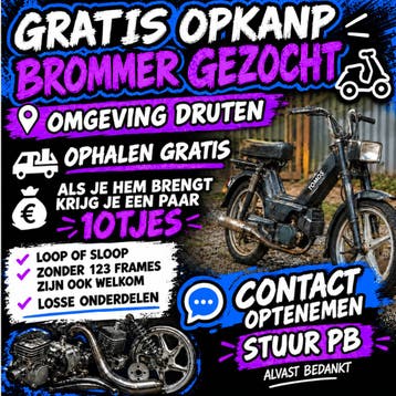 gratis opknap brommer gezocht (Gratis op te halen)