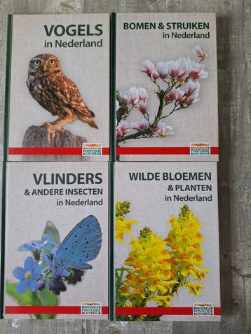 Natuurboeken NL, Vogels, Bomen, Vlinders, Wilde Bloeme