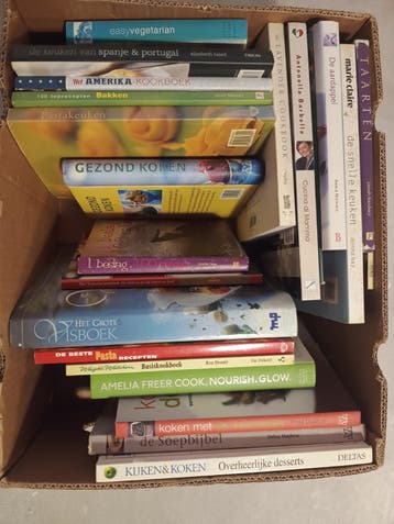 Doos kookboeken