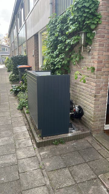 Warmtepomp geluidsscherm / omkasting