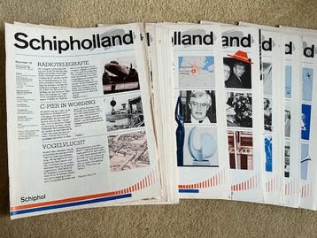Schipholland magazines - jaargangen 1984 tot 1990 incompleet