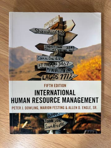 International Human Resource Management - 5e editie