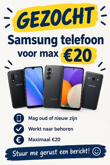 gezocht samsung telefoon