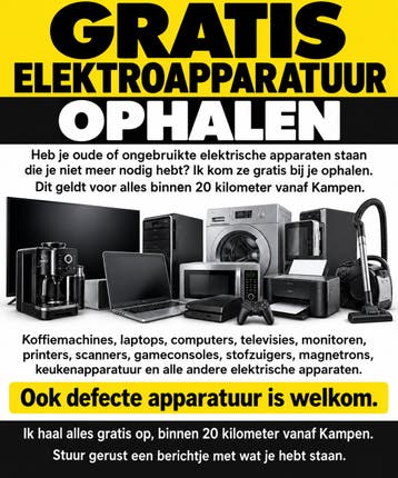 Van je elektrische apparaten af?