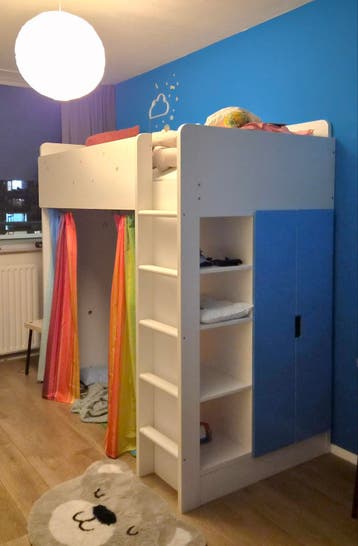 IKEA SMÅSTAD Hoogslaper met bureau en opbergruimte