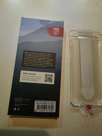 Rosso Samsung Galaxy S25 Tempered Glass met Installatietray