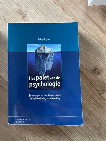 Het palet van de psychologie - Jakop Rigter