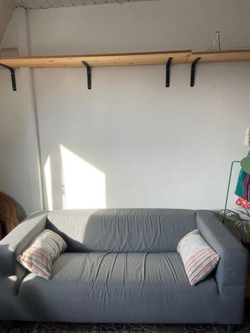 Ikea klippan grijze tweezitsbank