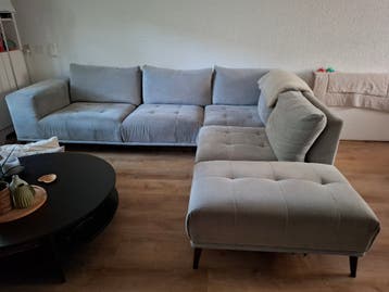 Hoekbank licht grijs