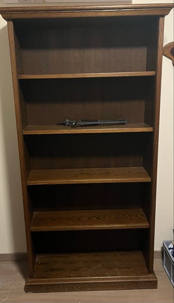 Mooie houten boekenkast met 5 planken