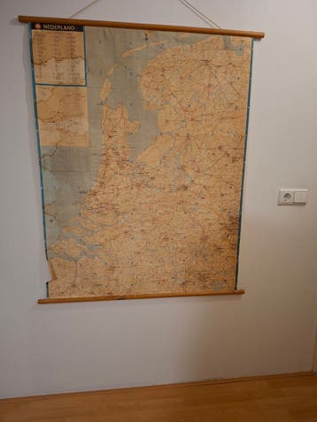 Oude landkaart Nederland
