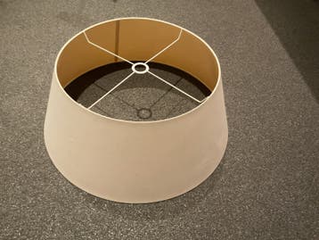 Grote witte lampenkap