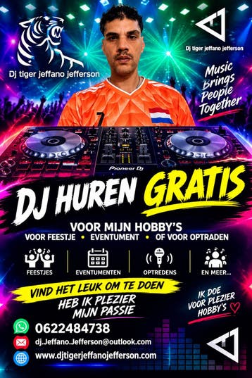 DJ Tiger Jeffano Jefferson inhuren voor jouw feestje!