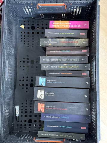 Diverse thrillers en romans van bekende auteurs