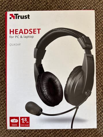 Trust Quasar Headset met microfoon voor PC & laptop
