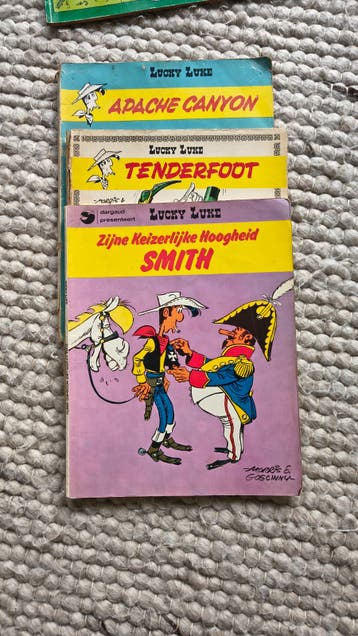 Lucky Luke Stripboeken - Apache Canyon, Tenderfoot, Smith