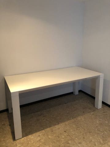 Eetttafel wit 180x90x78