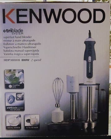 Kenwood staafmixer HDP308WH 800W met accessoires