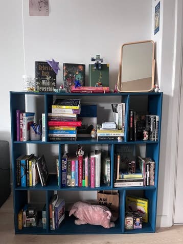 Gratis! Blue Bookshelf