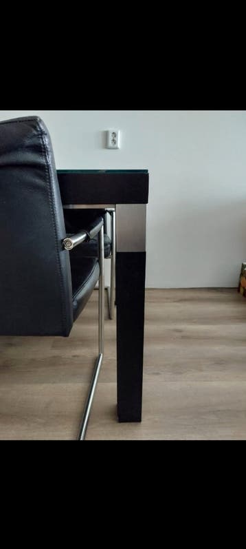 Eettafel 200 x 100 cm met 8mm glasplaat