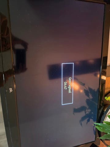 OK. TV ongeveer 80 cm