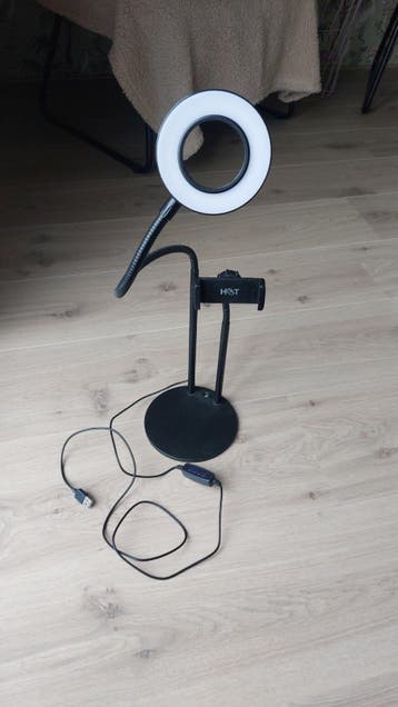 ringlamp met statief in ruilen voor een max milka reep