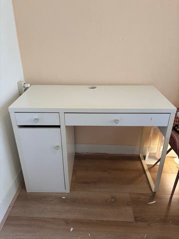 Ikea Micke bureau - Wit, gebruikt