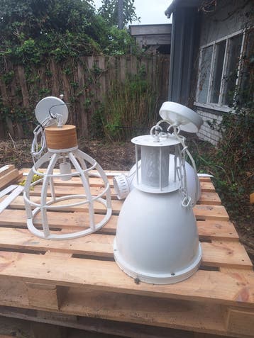 Witte hanglampen