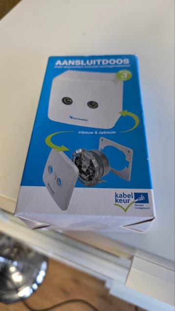 Aansluitdoos Technetix coax stopcontact