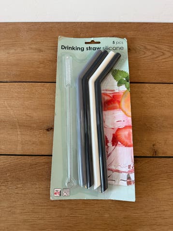 Gratis Siliconen rietjes set
