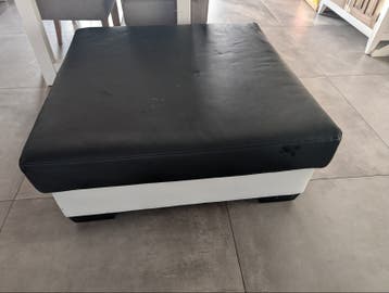 Poef met opbergruimte 101x101x42 cm
