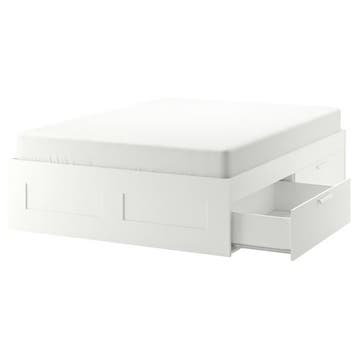 Ikea BRIMNES bedframe 140x200 met opberglades