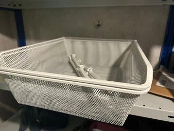 IKEA PAX 50 cm - Witte metalen draadmand - Opbergmand