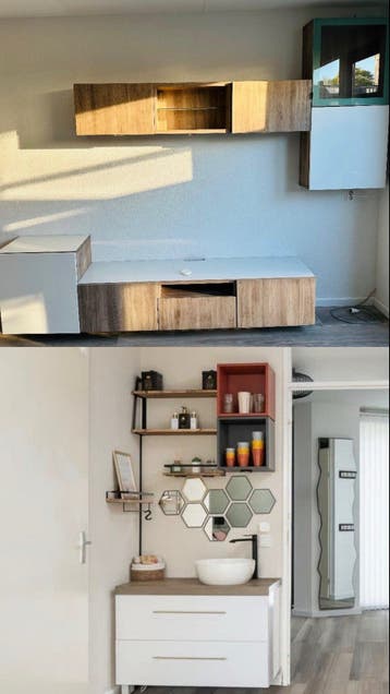 Gratis ophalen! Moderne TV-meubel en wandkasten set