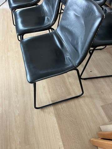 Grijze eetkamerstoelen - Set van 6