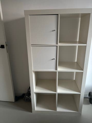 IKEA Kallax Kast met 2 deuren - Wit