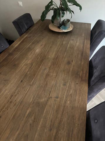 Gratis teakhouten eettafel 240x100