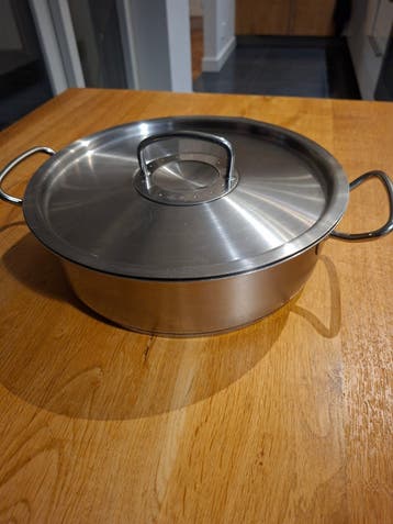 Gezocht Fissler Sauteerpan RVS met deksel